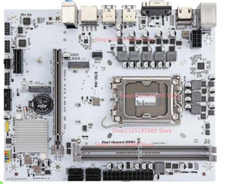 For ONDA B760-VH4-W Support 14/13/12 Generation U, DDR4 Memory, Full Speed M.2 + Wifi Slot