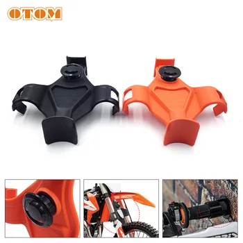 OTOM Motorcycle Universal Fork Support Brace Front Shock Absorber Protection Guard Frame Handlebar Protector Stand Bracket For KTM CRF