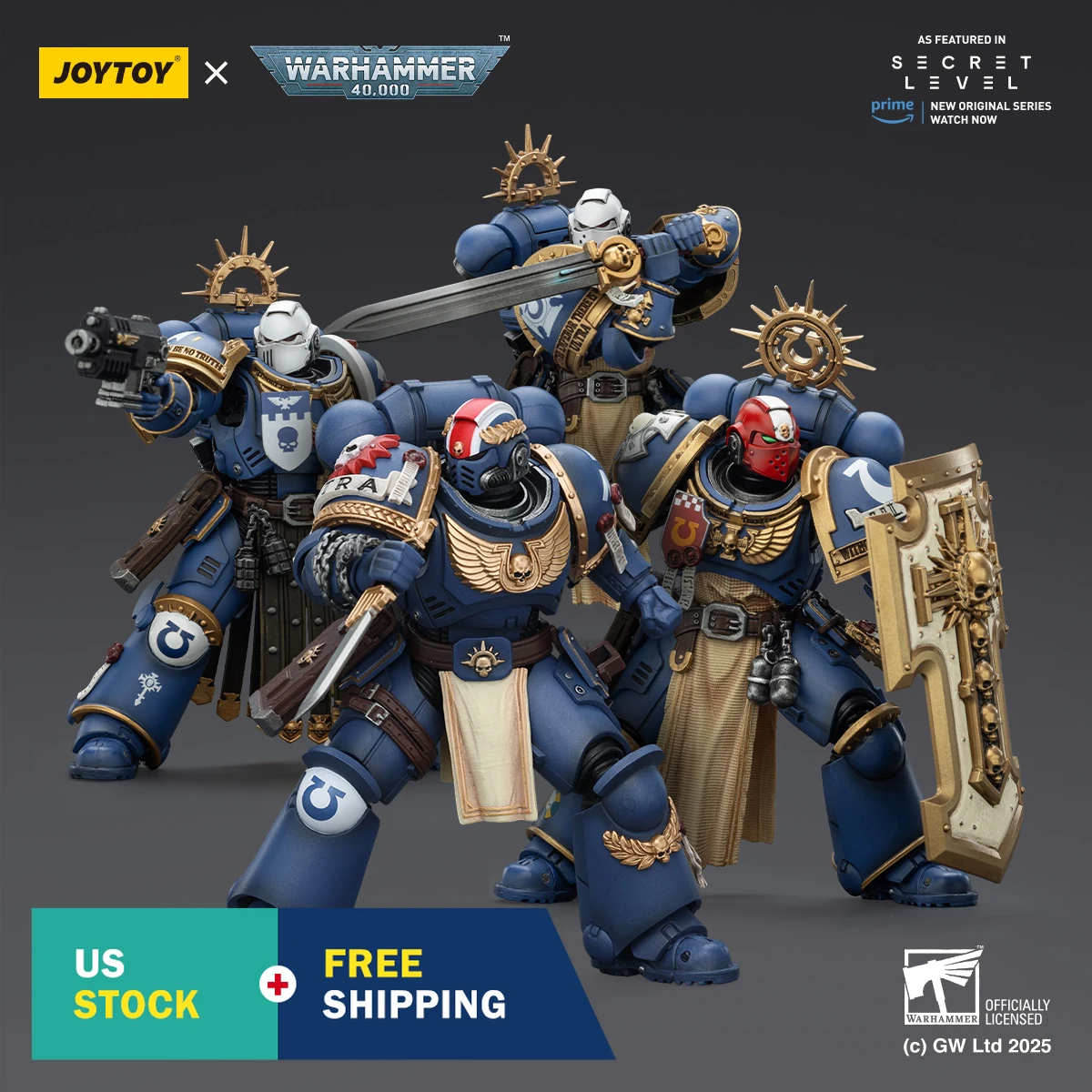 

HIPLAY JOYTOY Warhammer 40K Ultramarines Titus with Laurels of Victory JT02809 Фигурка в масштабе 1/18