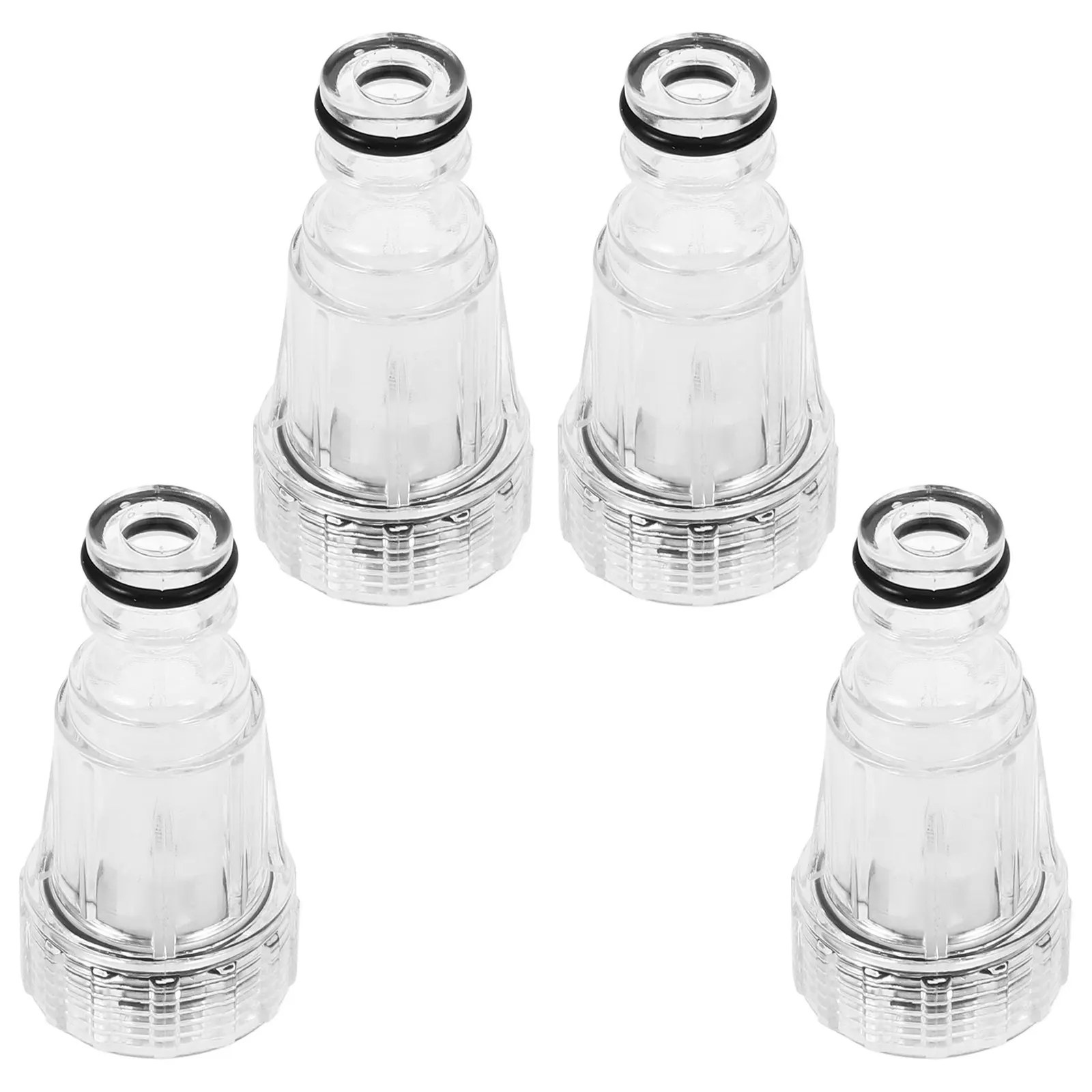 4pcs Cleaning Machine Filter Water Inline Plastic Sink Faucet Tap Bathroom Kitchen Large System