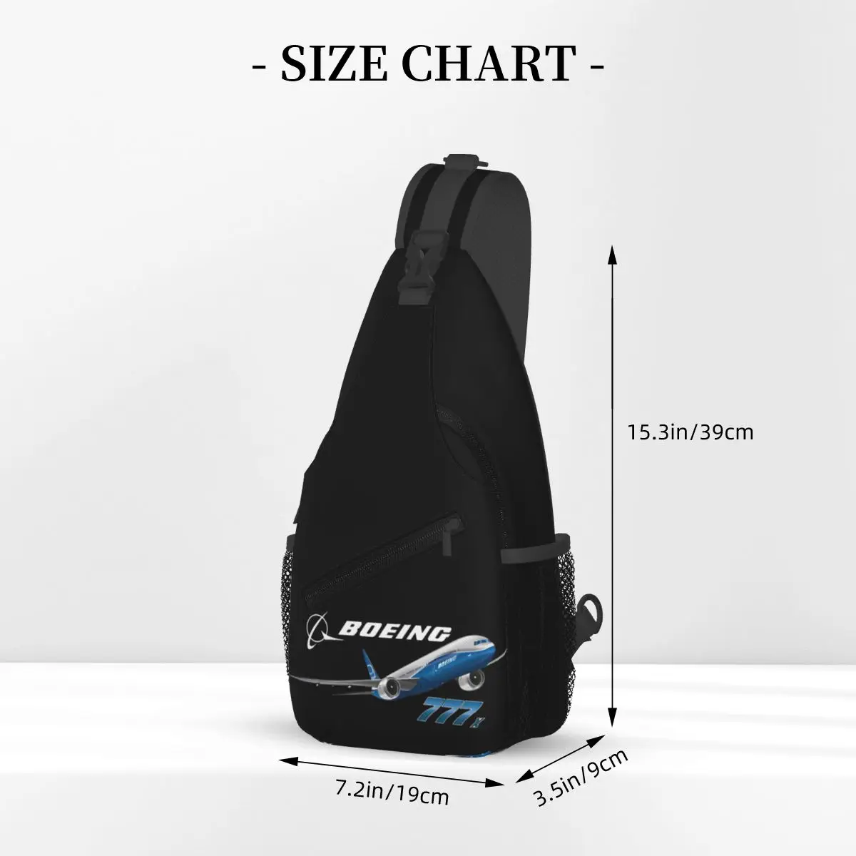 Boeing 777x-900 Aircraft Sling Bag Chest Crossbody Shoulder Sling Backpack Travel Hiking Daypacks Aviation Fans Men Women Bag