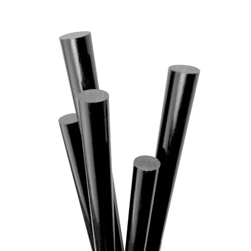 10PC Black Glass Fiber Rod All Diameters 1mm-13mm Solid Fiberglass Round Bars Arch Tent Mosquito Net Bracket Length 500mm