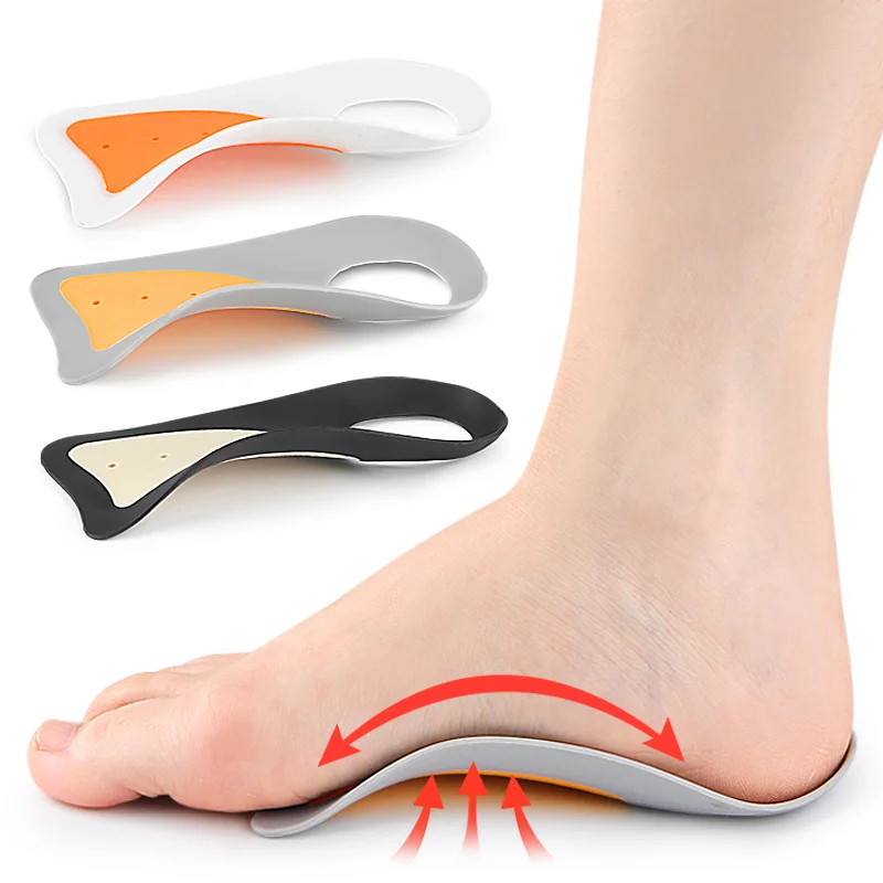 Plantar Fasciitis Insoles for Men & Women - Dual Color Arch Support, XO Leg Alignment, Flat Foot & Foot Rotation Relief