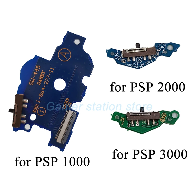 For PSP1000 PSP2000 PSP3000 PCB Power On Off Switch Board For PSP 1000 2000 3000 Built-in Sliding Switch Start Keys Replacement