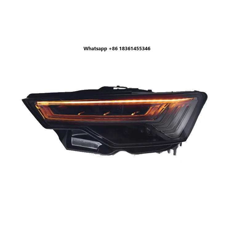 For  A6 C8 201 Damei Original Quality Bumper LED Headlights Upgrade RS6 Style HeadLamps DRL Front Light LED Matrix Headlight