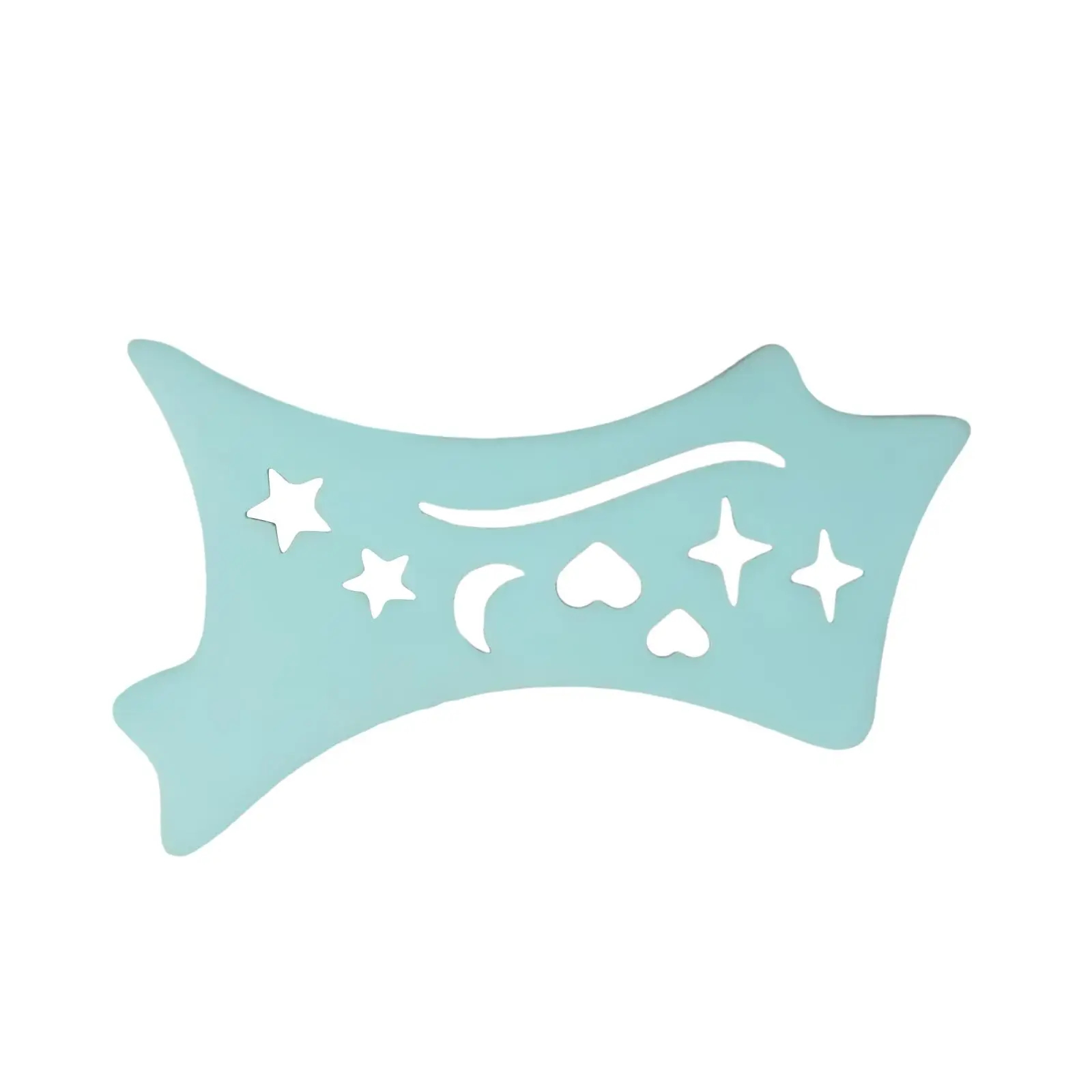 4xEyeliner Stencil อุปกรณ์ทาอายไลเนอร์ซิลิโคนอเนกประสงค์แบบใช้ซ้ำได้สำหรับเลดี้ บลู