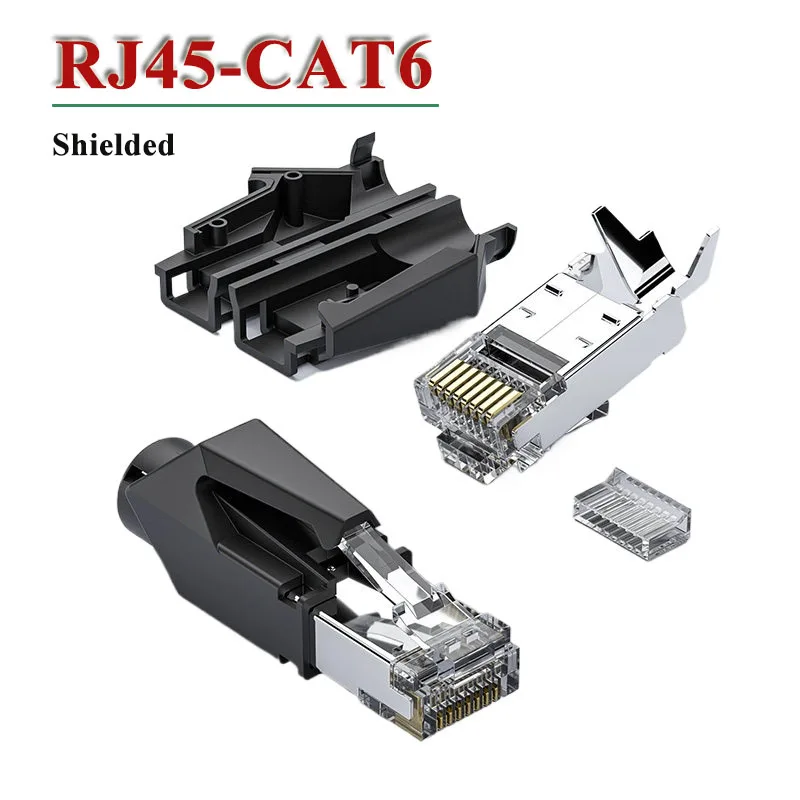 Industrial-grade RJ45 Cat6 Gigabit Profinet Servo PN Connector 8P8C Shielded Crystal Head  EtherCat Communication Network Plug