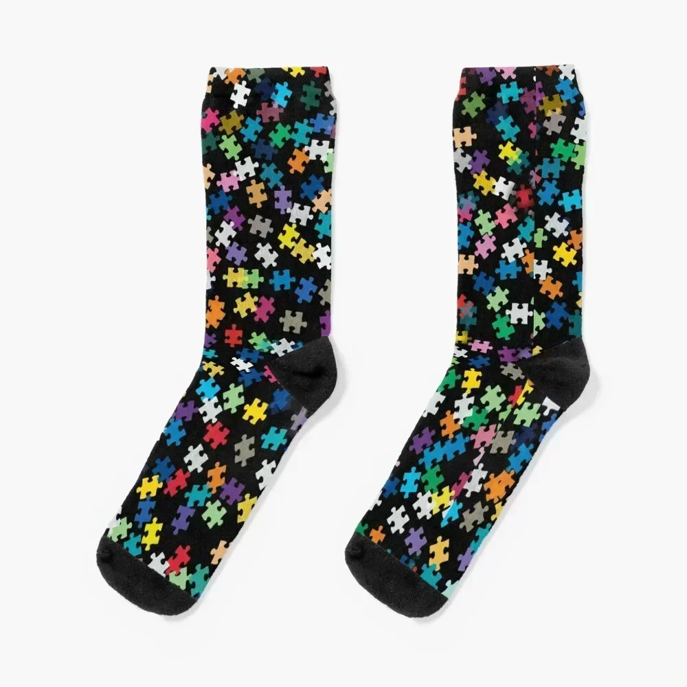 

Autism Awareness Puzzle Pattern Socks luxe Soccer gifts essential Socks For Girls Men's