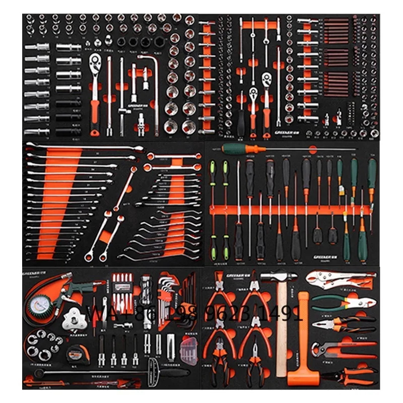 

Multifunctional auto repair tool combination, standard workstation solution, practical vehicle maintenance hand tools for garage