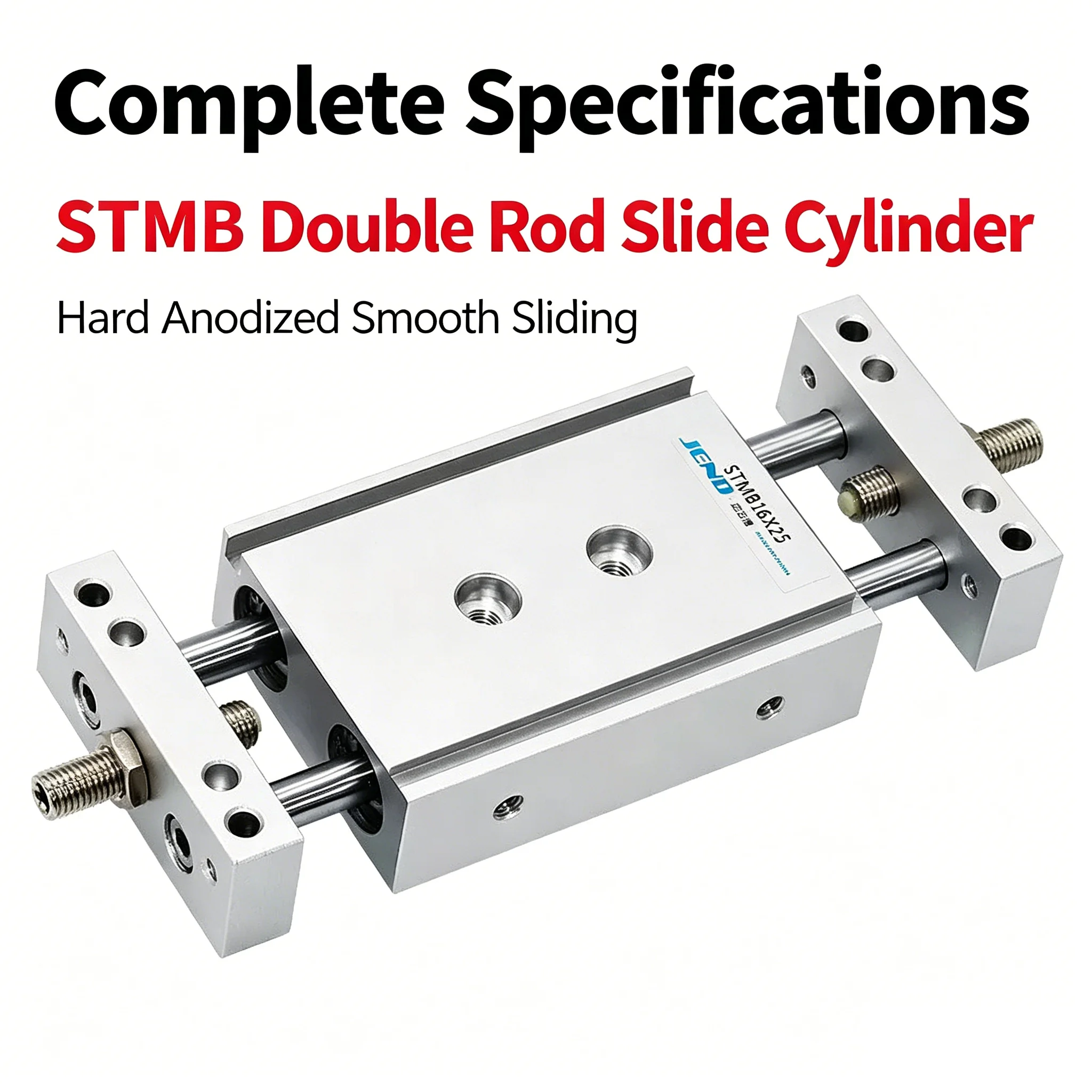 Pneumatic Cylinder STMB Series Small Adjustable Sroke Sliding Table Double Shaft Double Rod Cylinder STMB10/16/20/25-50/100/150