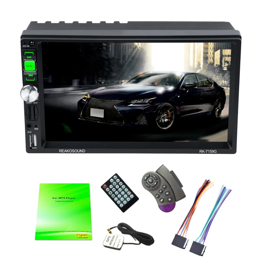 

Android MP5 Player Wireless Car Audio 2 Din Car Radio Stereo Bluetooth GPS RDS/AM/FM for