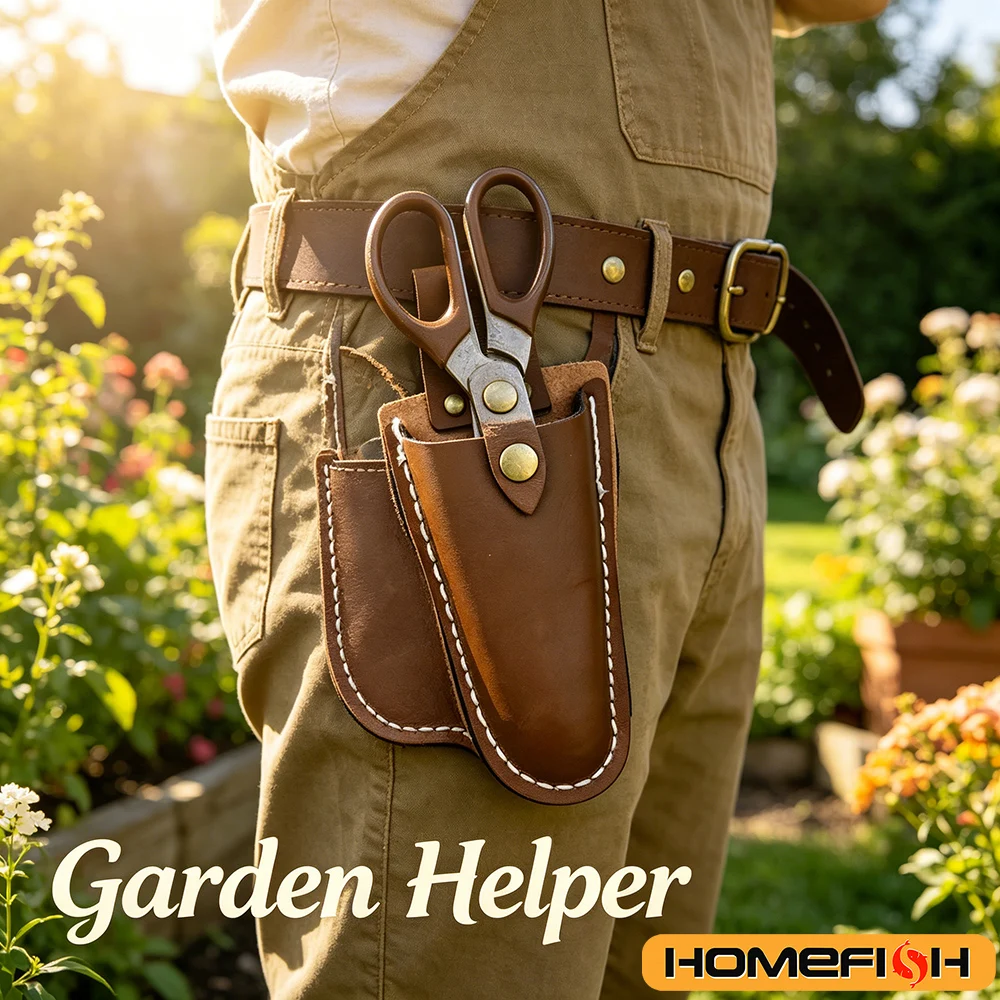 Gardening  Pruning Tool Pouch  1PC Leather Tool Bag Electrician Waist Holder Portable Buckle Storage for Pliers and Trimming