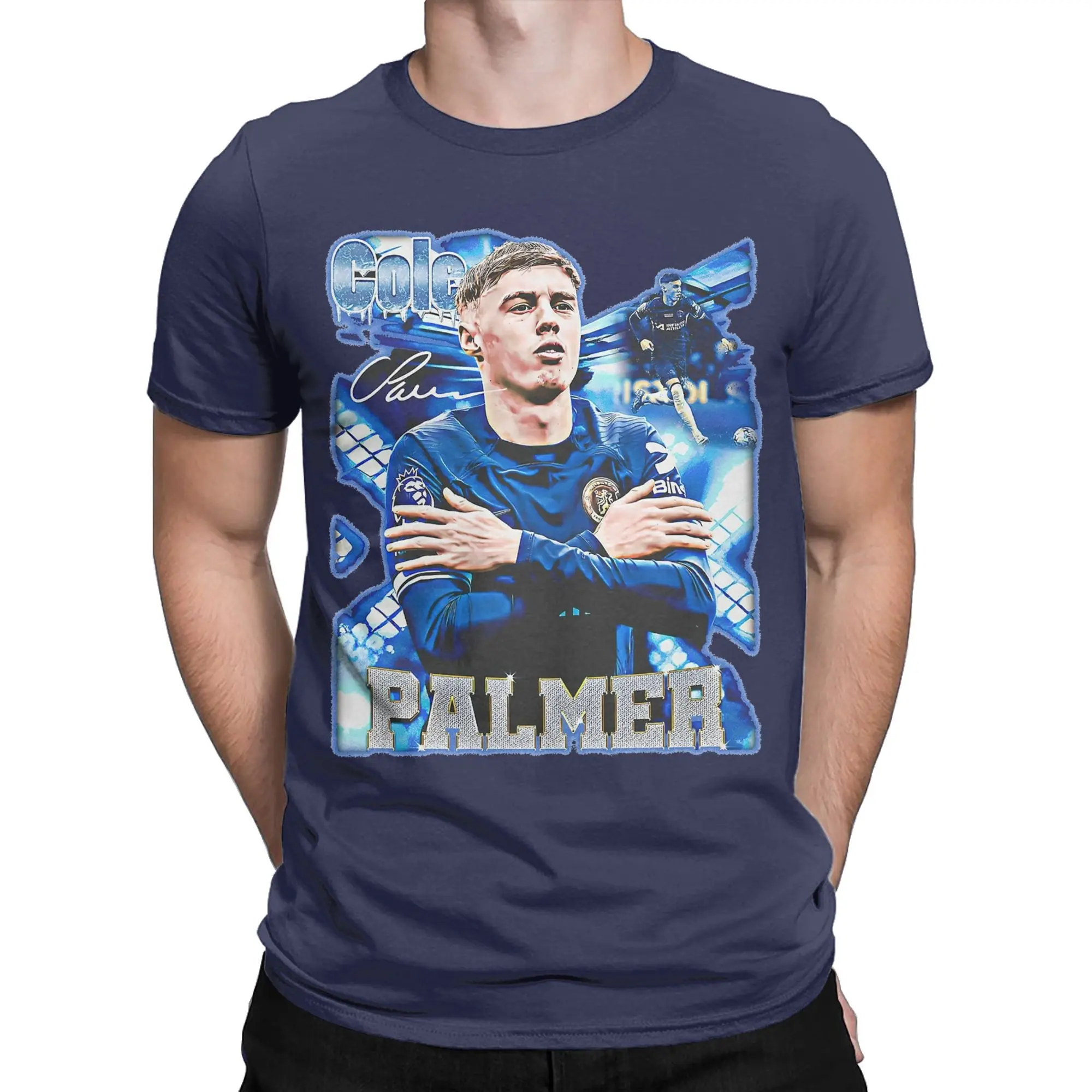 Men Women's Cole Cold  Palmer Football Player T Shirt  Pure Cotton Clothing Funny Short Sleeve O Neck Tees Plus Size T-Shirt