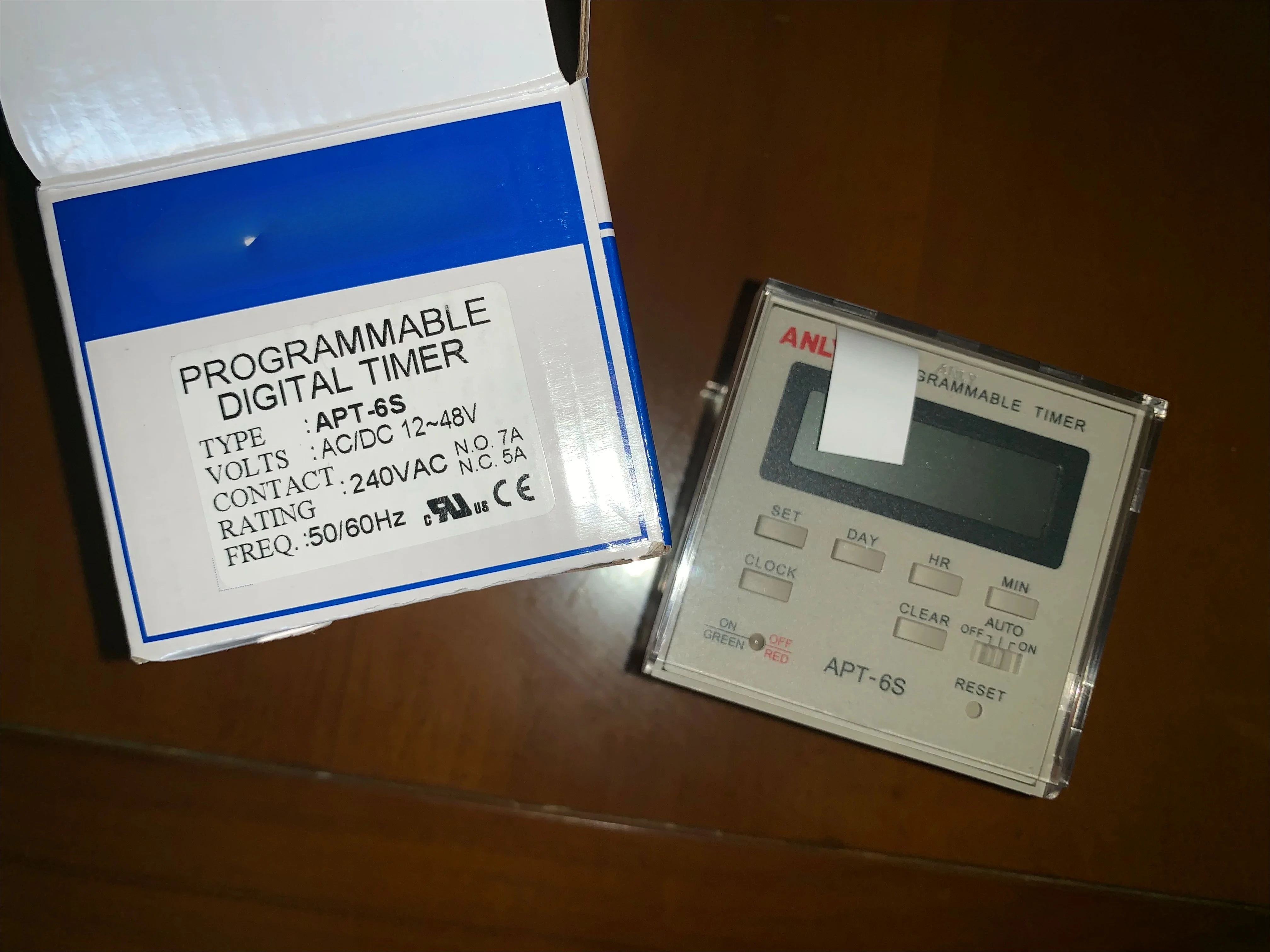 ANLY  APT-6S programmable timer microcomputer time-controlled switch