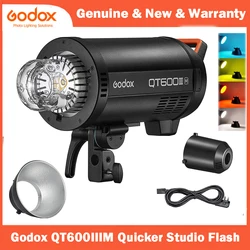 Godox QT400IIIM QT600IIIM QT1200IIIM Quicker Studio Flash High Speed Sync Studio Flash Strobe for Studio Portrait Photography