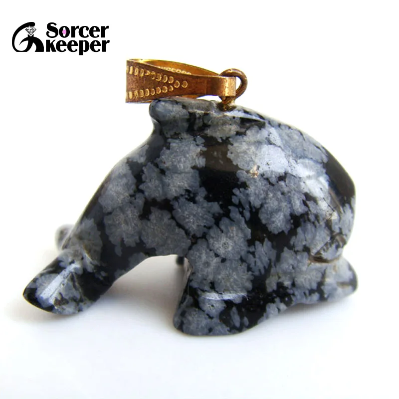 Natural Stone Snowy Obsidian Carving Dolphin Amulet Pendant Free Necklace Fish Fashion Animal Blessing Lucky Jewelry JS708