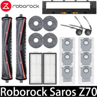 Roborock Saros Z70  Robot Spare Vacuum Cleaner Replacement Parts Accessories Main Side Brush Filter Mop Cloth Dust Bag