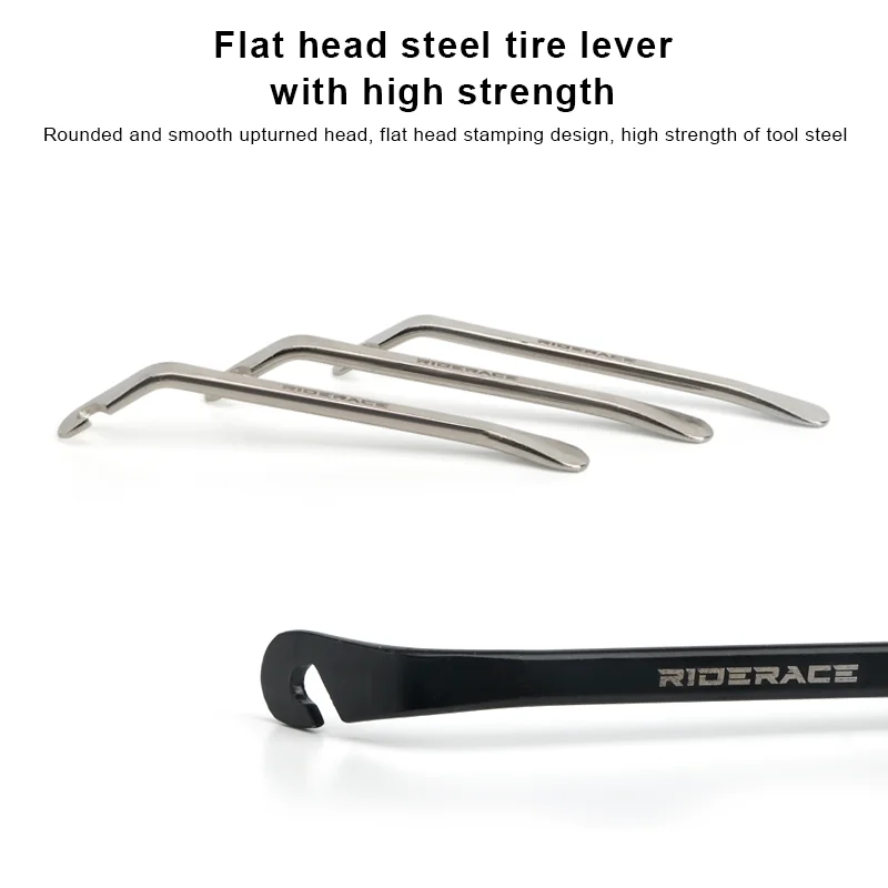 دراجة الإطارات رافعة عجلة أداة إزالة الفولاذ المقاوم للصدأ الجبلية الطريق إطار دراجة رافعة حدق أداة في الهواء الطلق ركوب الإطارات فتاحة الغراب بار #3