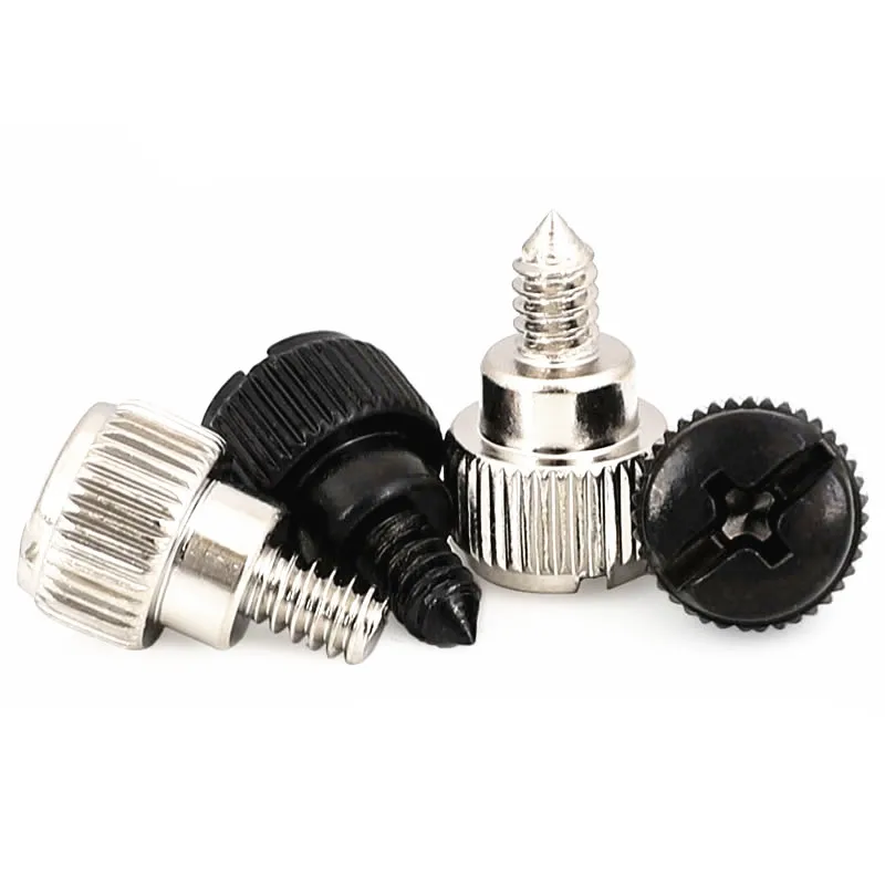10 pces 6 #-32*6 thread dentes computador computador caso ventilador de refrigeração ajuste toolless parafuso thumbscrews parafuso de polegar m3.5