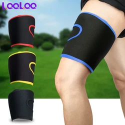 1Pcs Thigh Support Brace Adjustable Compression Thigh Sleeve with Non-Slip Nylon Button for Sore Hamstring, Groin & Quad