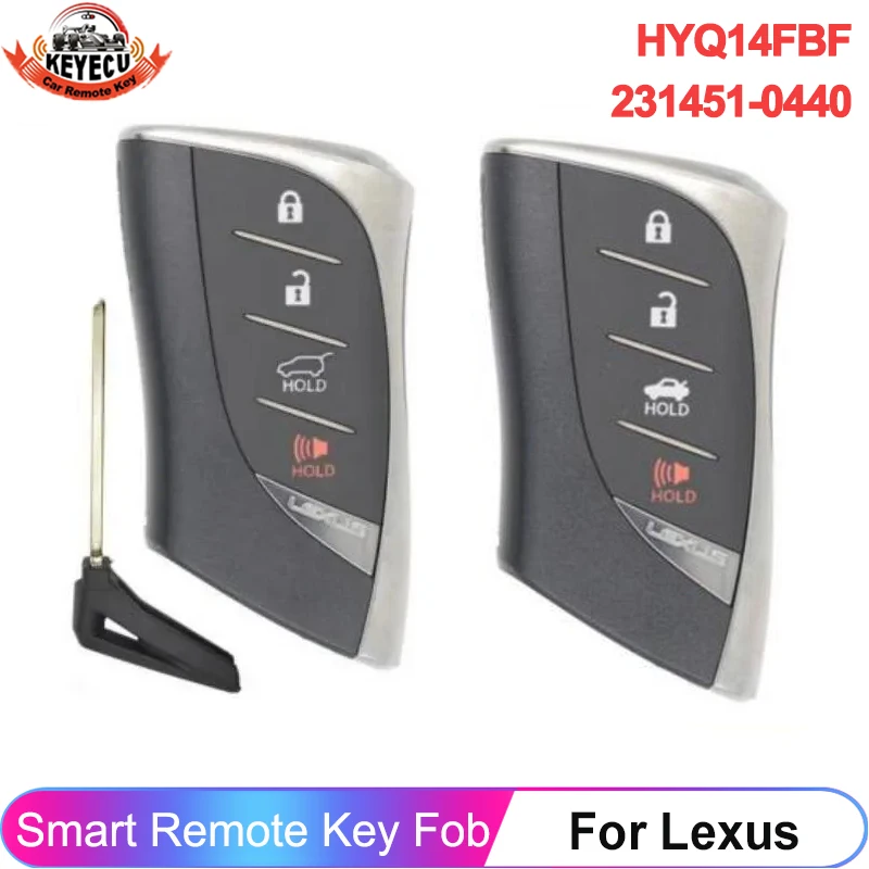 

KEYECU HYQ14FBF P/N: 8990H-06010 умный дистанционный ключ FSK 314,3 МГц Fob для 2018 2019 2020 LEXUS LS500 LS500h ES250 ES300h ES350