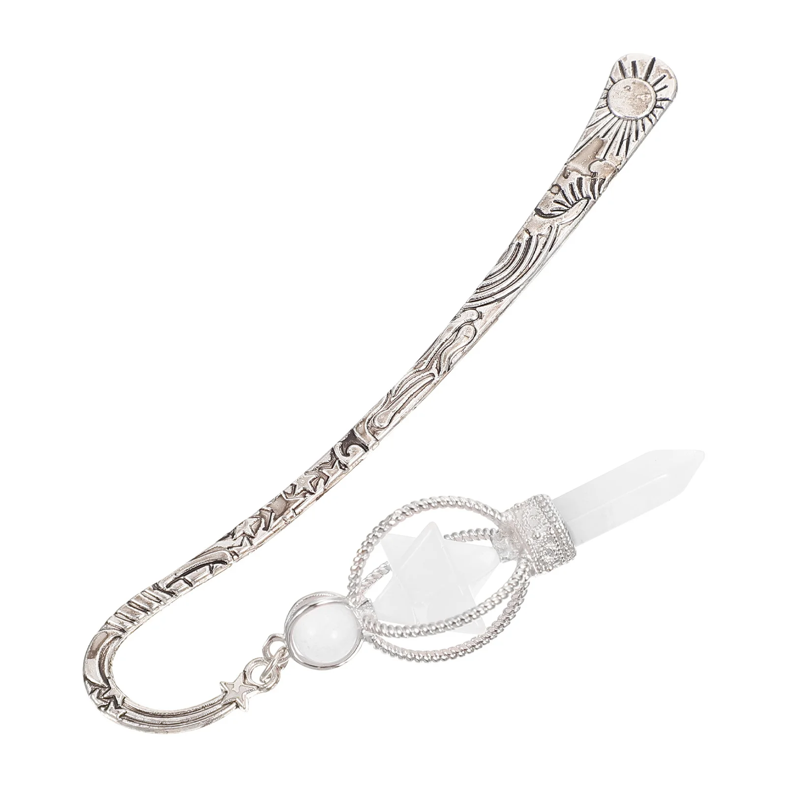 

1Pcs Metal Bookmark Fine Craft Crystal Reading Tag for Book Marker Creative Bookmark Pendant for Students Gift Reading Tag