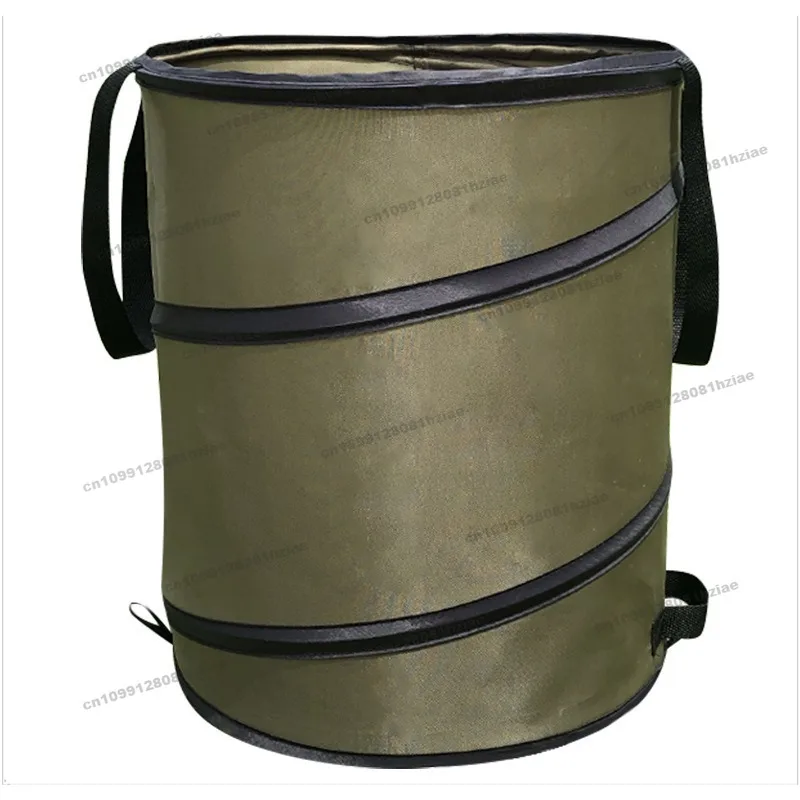 FOR Art Supplies Fallen Leaf Trash Can Foldable Oxford Cloth Leaf Garden Can