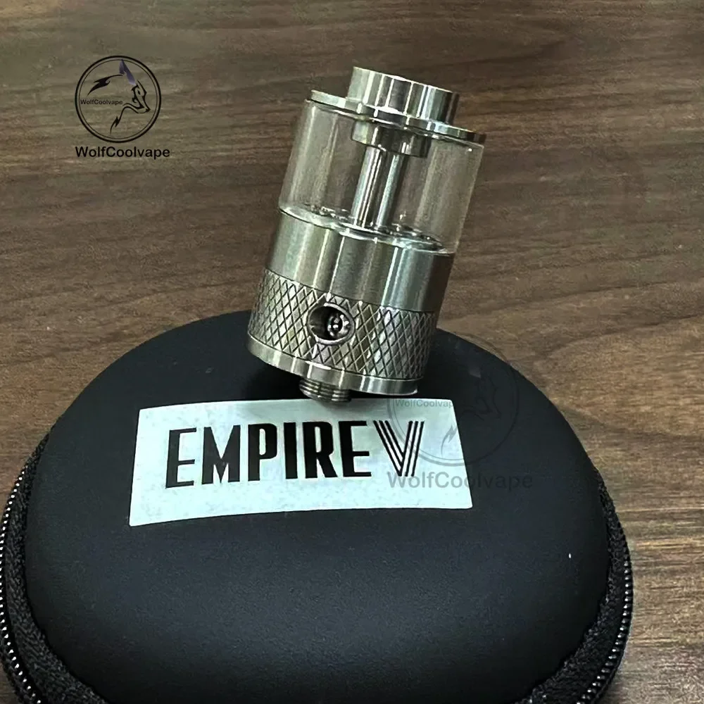 Wolfcoolvape الفولاذ المقاوم للصدأ الإمبراطورية الخامس RTA 23 مللي متر سطح التخريش رذاذ خزان قابل لإعادة البناء لتقوم بها بنفسك تعديل Vape والحناضير الإلكترونية #2