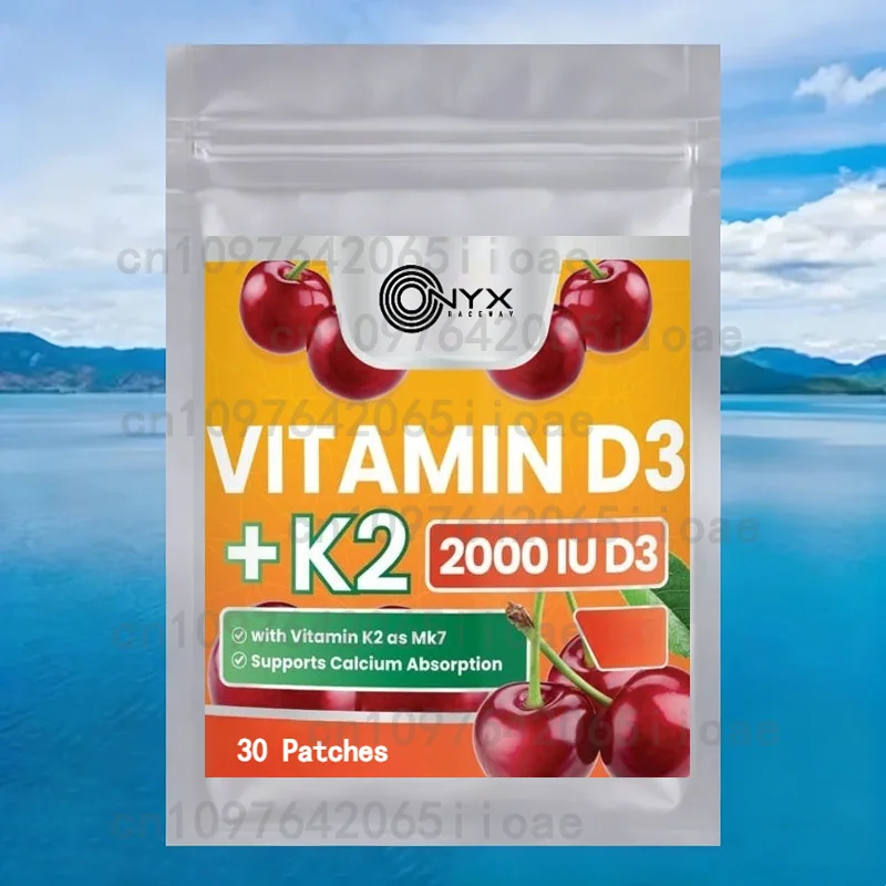 

30 пластырей с витамином D3 K2 с кальциями и магнием — максимальная прочность для костей, сердца и иммунитета