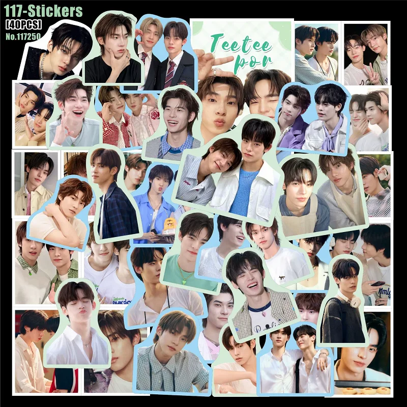 40Pcs/Set Thai BL CP Stickers TeeTeePor PoohPavel TheeWave Waterproof Vinyl Decals For Laptop Phone Fans Collection Gift DIY