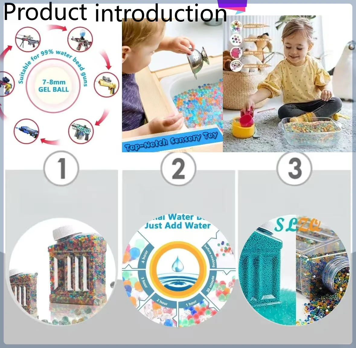 

Новинка 2024 года, высококачественная водяная бомба из хрустальной глины, 7-8 мм, игрушечная крышка, аксессуары для водяного насоса для развлечений, игры на открытом воздухе, дети