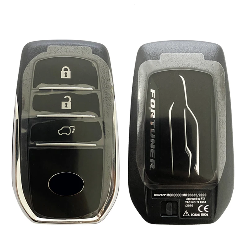 

CN007282 car key Fit for Toyota FORTUNER 434MHZ 3 Button Smart Remote key FCC ID :B3U2K2P/0010 BM1EW/0182 Board Number