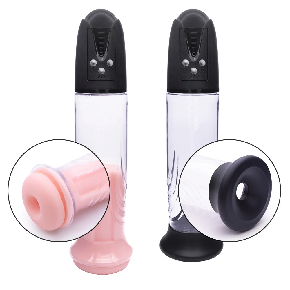 Penis Pump Enlarger Automatic Sucking Penis Pumps Sex Toys for Men Dick Pump Penis Extender Vacuum Pump Penile Trainer with Box