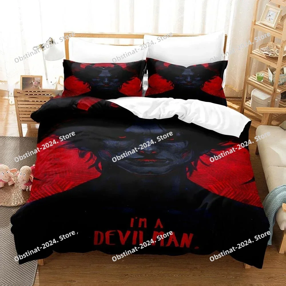 

Anime Devilman Crybab Bedding Set Duvet Cover Bedroom Comforter Covers Single Twin King ​Size Quilt Cover Home Textile