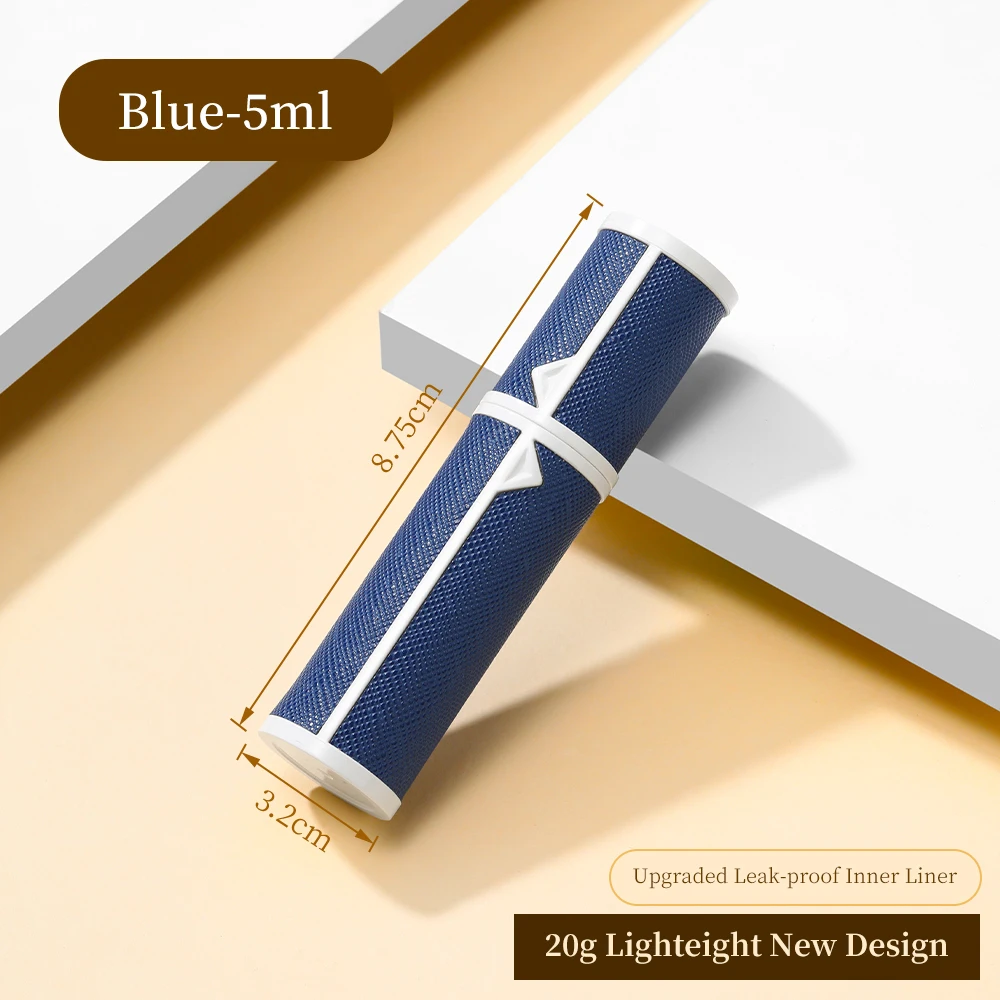 5ml PU Leather Mini Perfume Atomizer Bottles Sprayer Ultra-light Portable Travel Perfume Bottle Customized Refillable Bottles