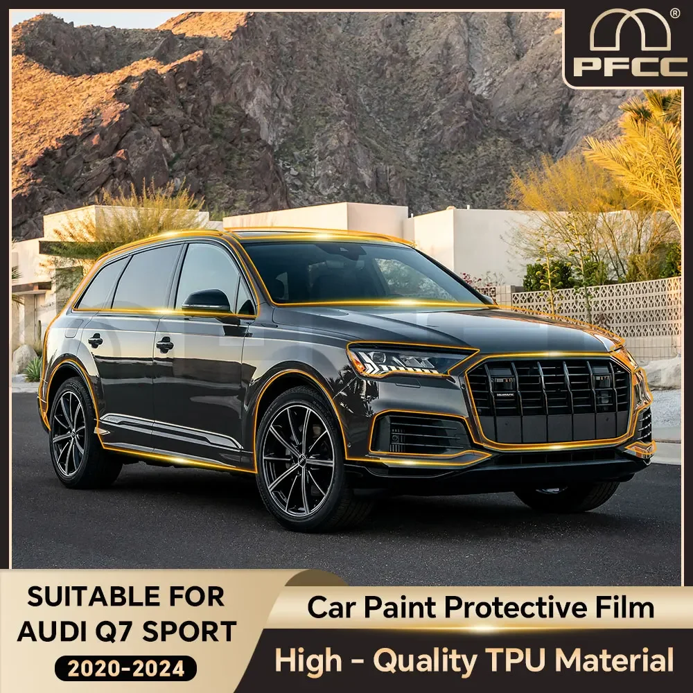 

Anti-Scratch TPU Paint Protection Film For Audi Q7 S-Line 2020-2024 Pre-cut PPF Car Body Clear Bra Resistant Kit Car Accessories