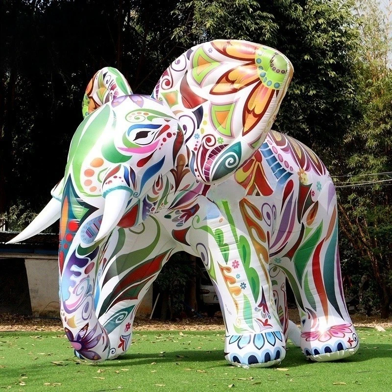 

Party Event Planner Customized Advertising Colorful Giant Inflatable Elephant for