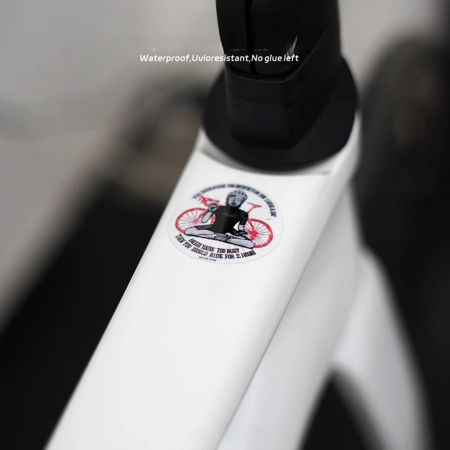 

Новинка 2025 года, забавные наклейки для медитации на велосипедную раму, верхняя трубка, сделай сам, водонепроницаемые велосипедные наклейки, наклейки на раму шоссейного велосипеда