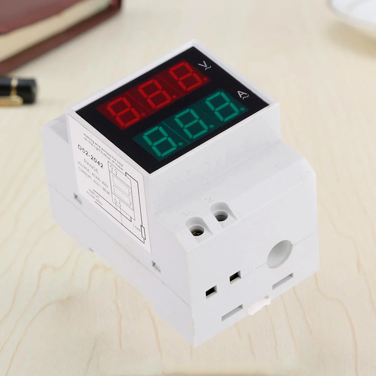 Digital Multifunction Wattmeter Ac 80-300V 100A Voltage Current Power Factor Energy Consumption Monitor for Home