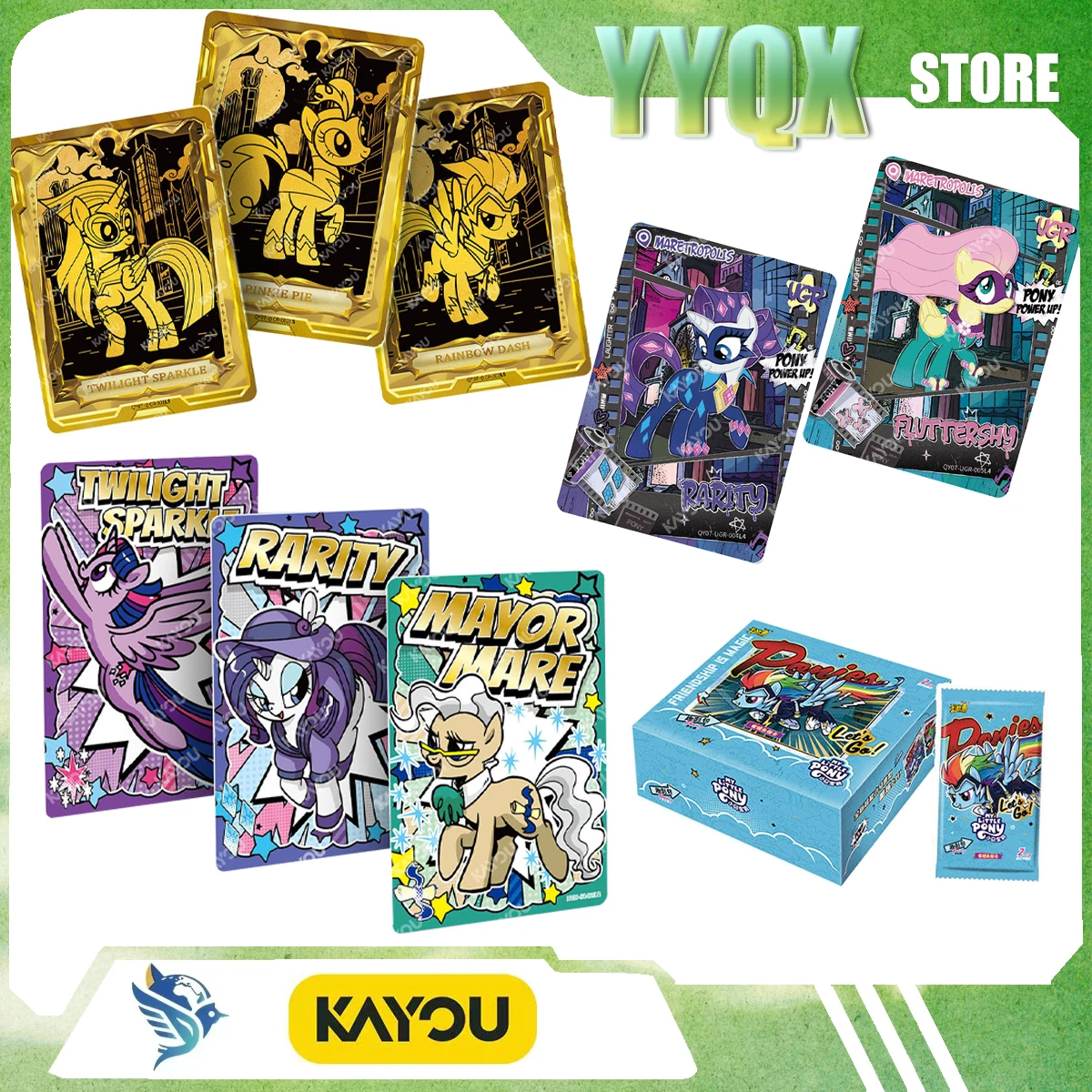 KAYOU 2026 Новая коллекция карточек My Little Pony: Friendship Is Magic, анимационные персонажи, мультфильмы, комиксы, подарки-сюрпризы, милые игровые наборы