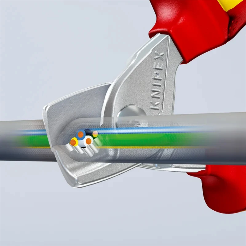 KNIPEX 95 16 160 Cable Cutter Durable Sturdy And Comfortable To Operate Easy To Cut Without Crushing Cables Convenient And Fast