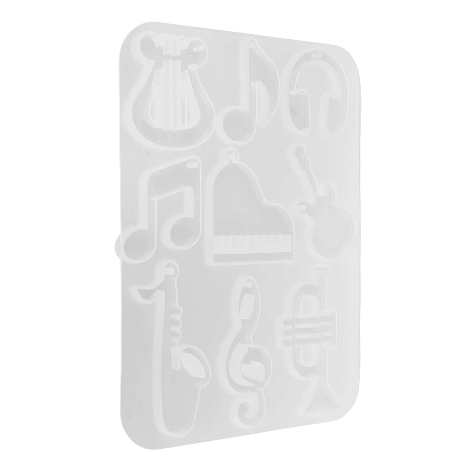 

1pcs Musical Instrument Pendant Mold Silicone Resin Jewelry Making Mold Earring Charm Casting Diy Tool - Resin Molds For Jewelry