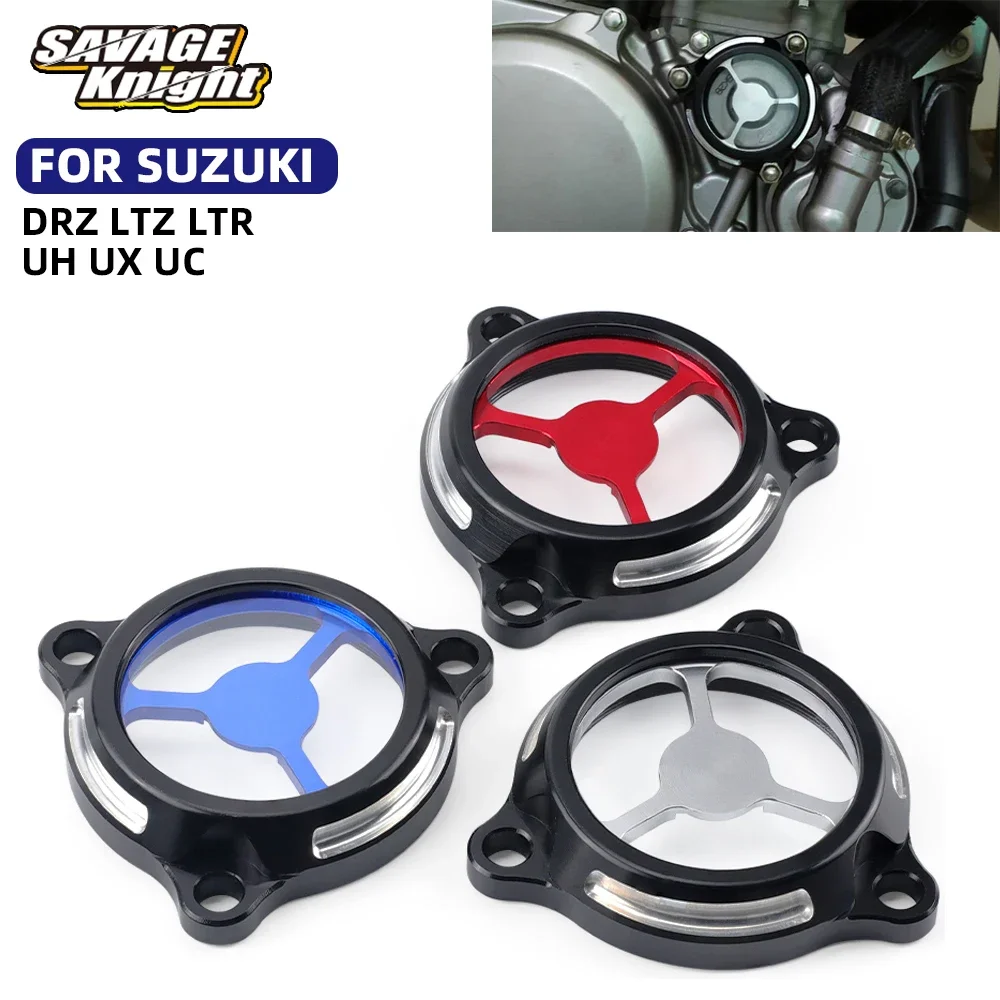 Transparent Engine Oil Filter Cover Cap For SUZUKI DRZ 400 E/S/SM LTZ 400 LTR 450 UH UX UC 125 150 200 Burgman Sixteen Epicuro