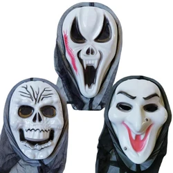 Kids Mask Ghost Mask Halloween Creepy Devil Mask Stick Tongue Out Helmet Horror Demon Cosplay Party Costume Props