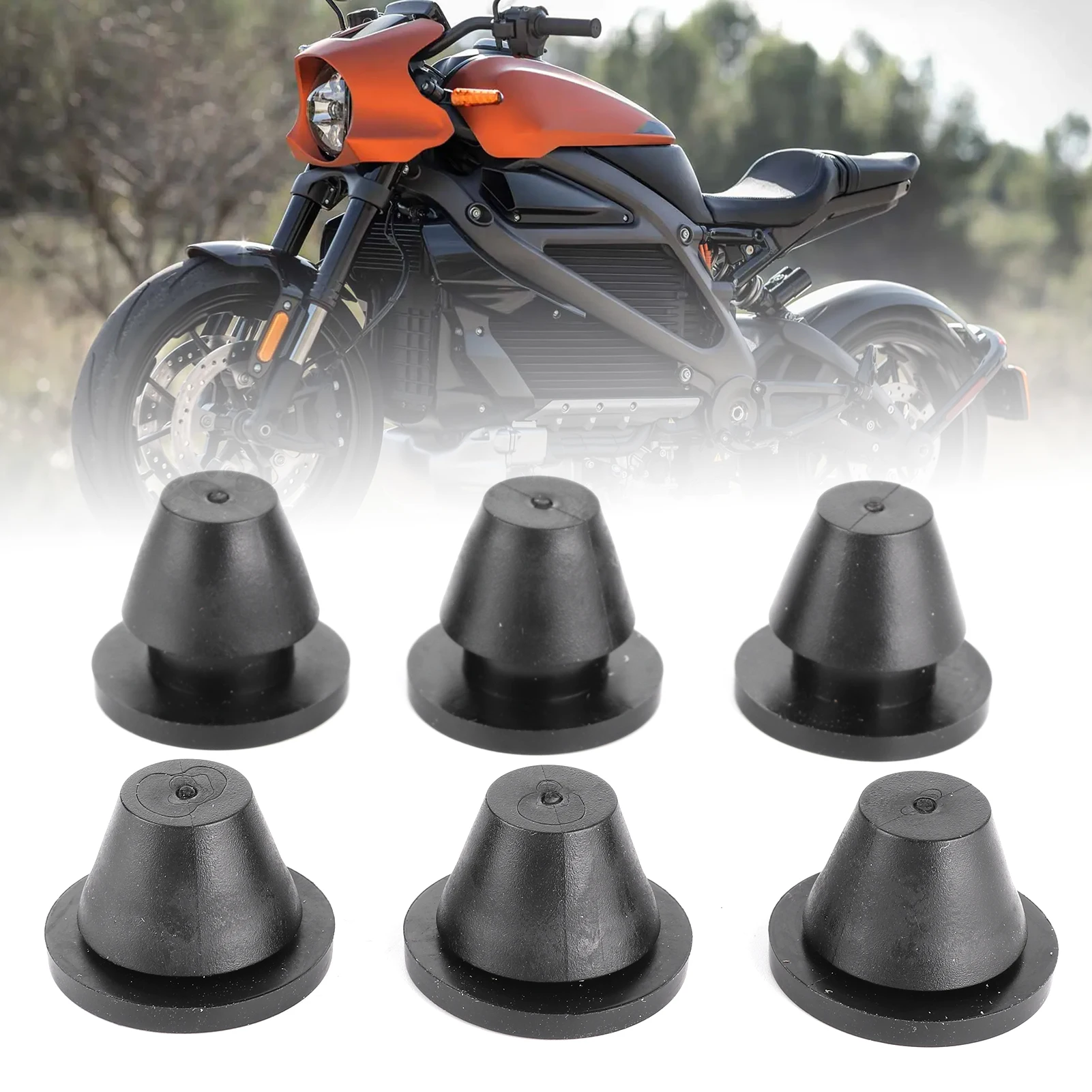 

0521‑1234 Rubber Side Cover Grommets Gasket 0521‑1235 Motorcycle Fairings Parts Accessory Side Cover Rubber 0521‑1235