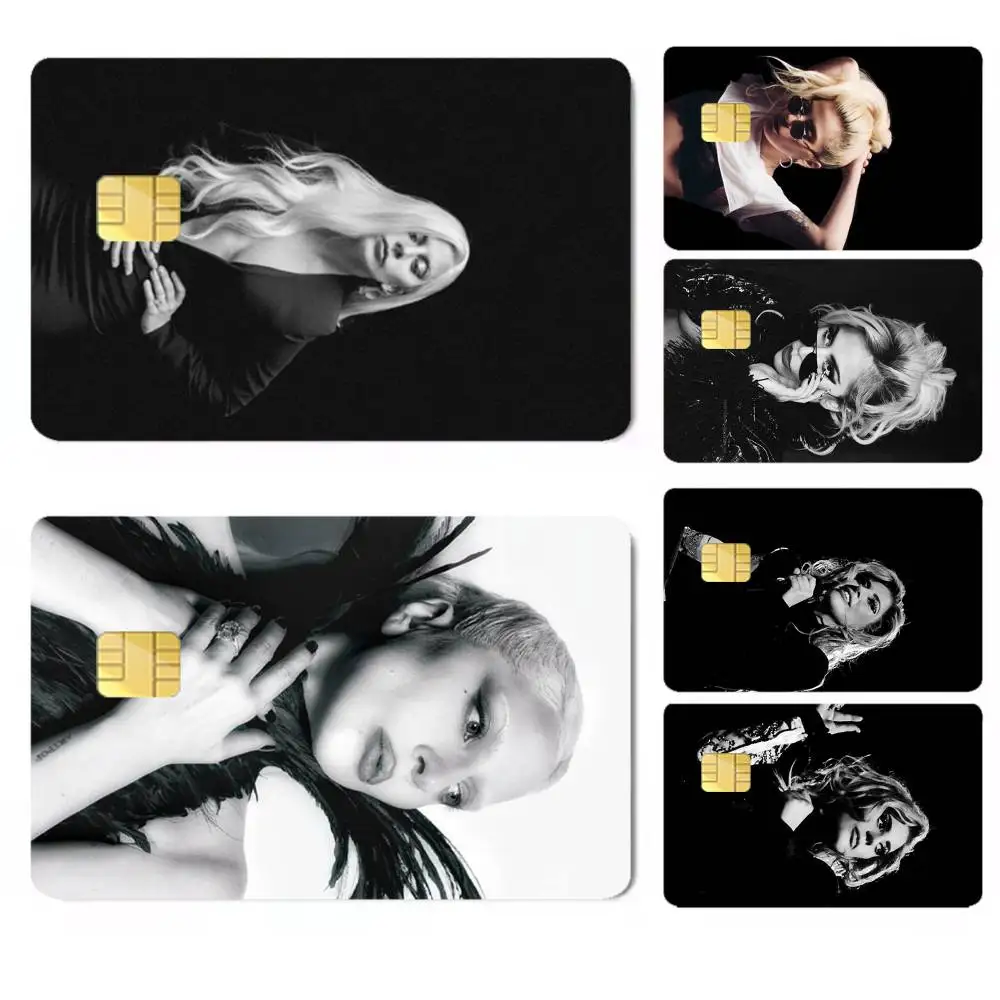 singer-r Lady Gaga Credit Card HD Stickers Easy to replace