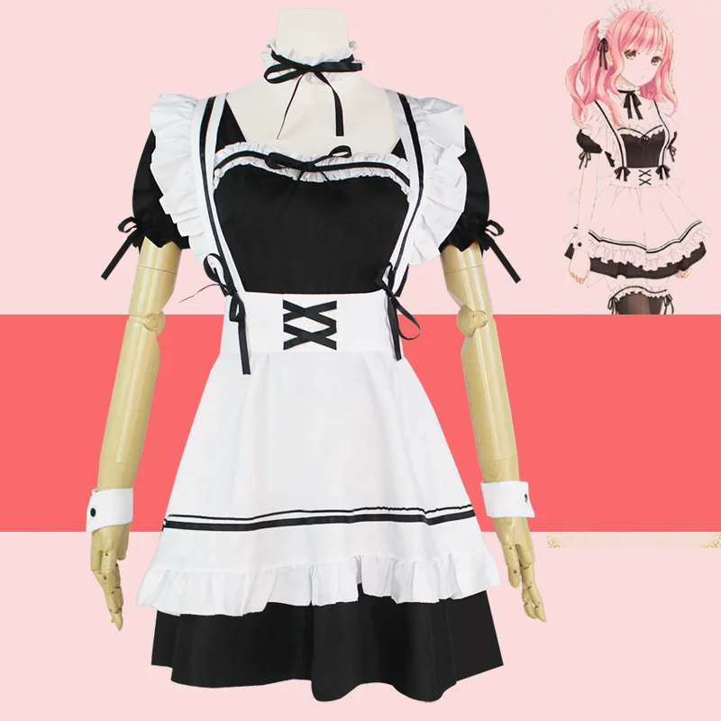 Miracle Nana femme de chambre Costume Cosplay Style mignon femme patron Lolita cross-commode femme de chambre robe Lolita grande taille