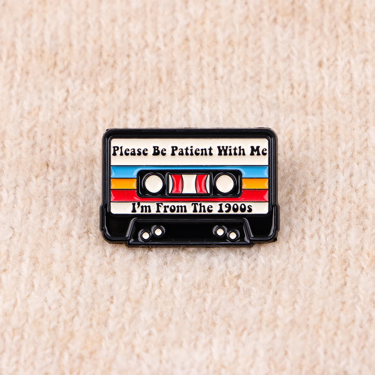 Vintage Retro 90s Enamel Pin, Nostalgic Gift