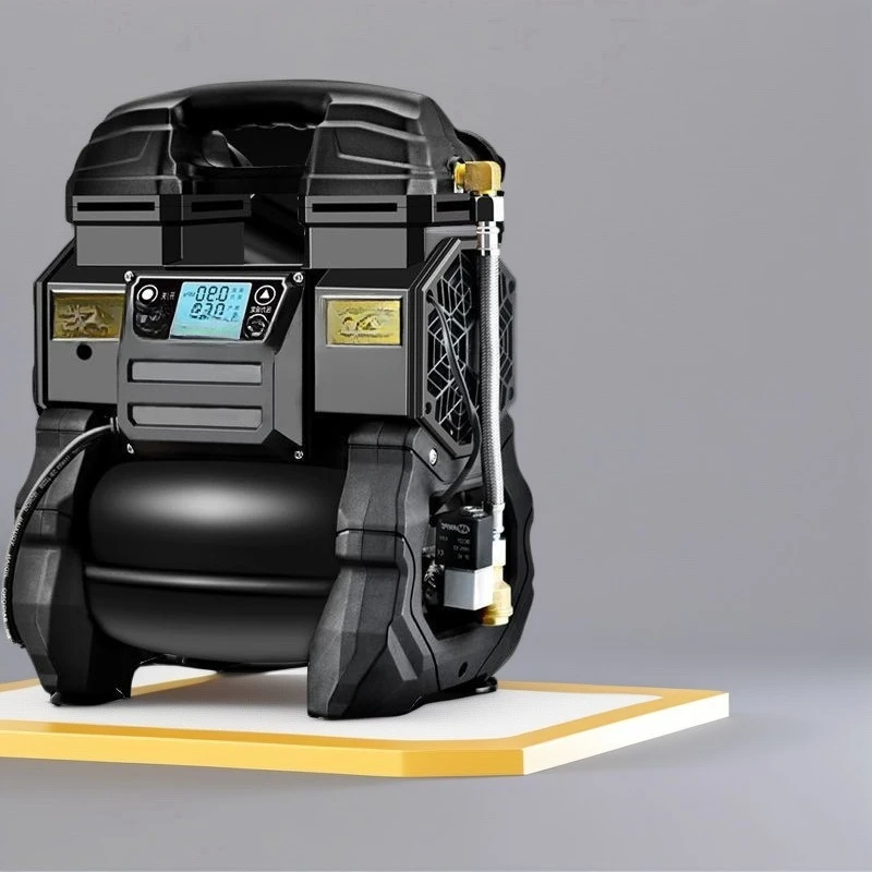 Tiecheng brushless frequency conversion air compressor 220v small oil-free silent air pump