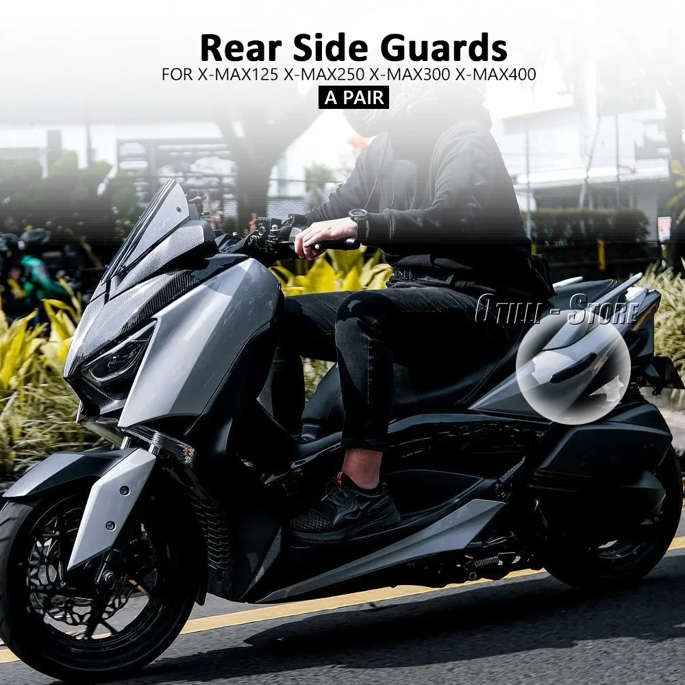 New Black Side Protector Protective Guard Accessories Anti-collision Strip For YAMAHA XMAX 125 XMAX 250 XMAX 300 X-MAX XMAX 400